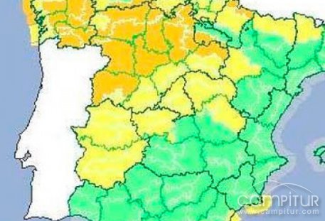 Alerta amarilla por viento y lluvia en la Campiña Sur 